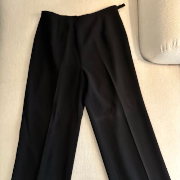Rare Ann Taylor Black Wide Leg Lined Pants. Size 12 (see description) - Picture 1 of 10